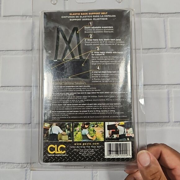 CLC Work Gear 5000L Large Elastic Back Support Belt - Picture 4 of 6